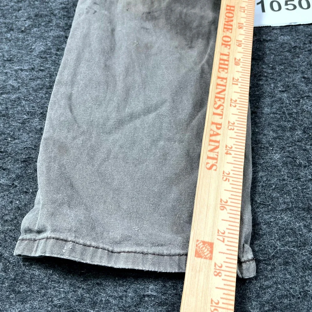 Carhartt Rugged Flex Relaxed Fit Work Pants Mens 33x32 Brown Canvas  Thrashed